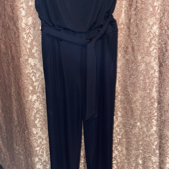 Bailey 44 Blue Sheath Dress with Cowl Neck - Picture 2 of 5